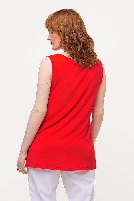 Essential Rayon Round Neck Slinky Stretch Knit Tank