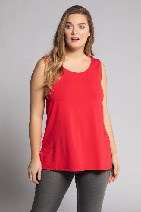 Essential Rayon Round Neck Slinky Stretch Knit Tank