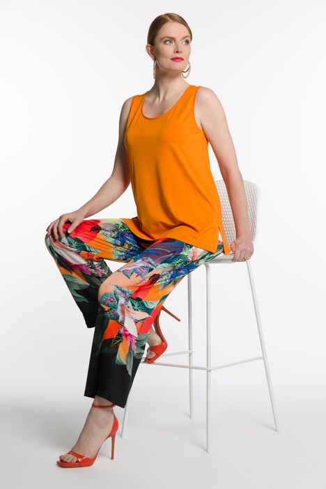 Essential Rayon Round Neck Slinky Stretch Knit Tank