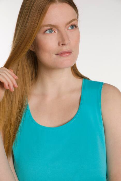 Essential Rayon Round Neck Slinky Stretch Knit Tank
