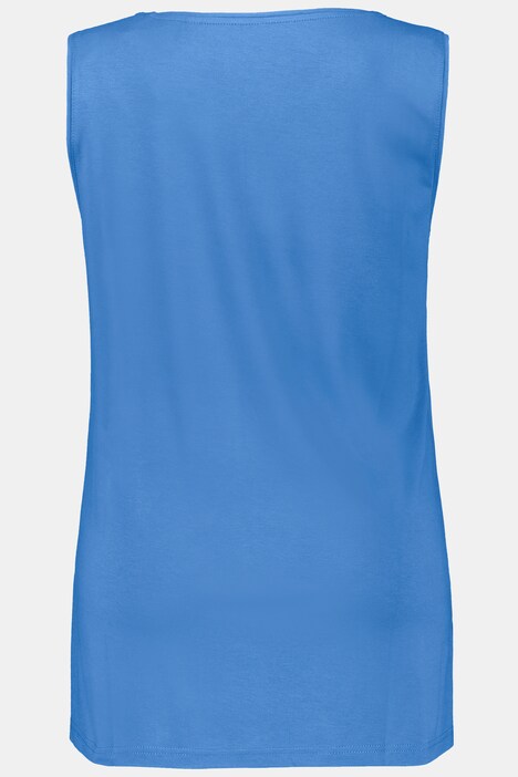 Top, Classic Fit, Rundhals, Stretch, breite Träger, ärmellos