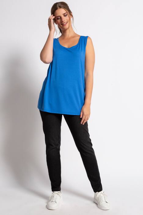 Essential Rayon Round Neck Stretch Tank