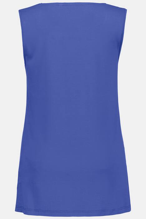 Essential Rayon Round Neck Slinky Stretch Knit Tank