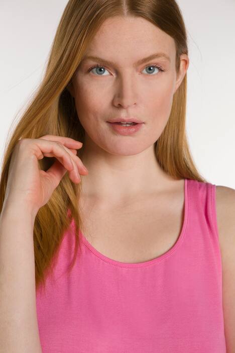 Essential Rayon Round Neck Slinky Stretch Knit Tank
