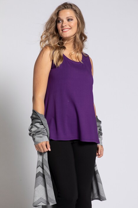 Essential Rayon Round Neck Slinky Stretch Knit Tank