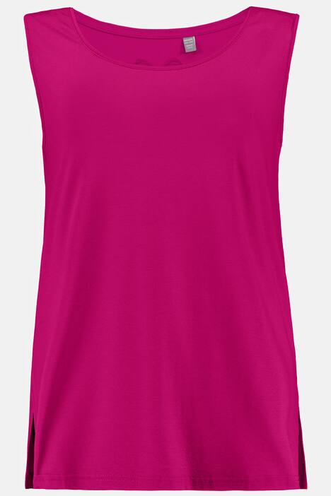 Essential Rayon Round Neck Slinky Stretch Knit Tank