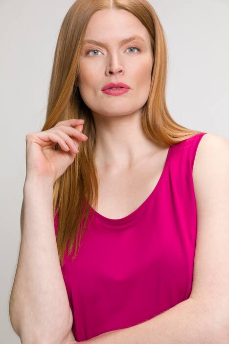 Essential Rayon Round Neck Slinky Stretch Knit Tank