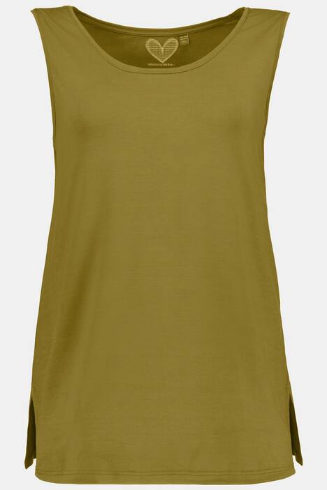Essential Rayon Round Neck Slinky Stretch Knit Tank