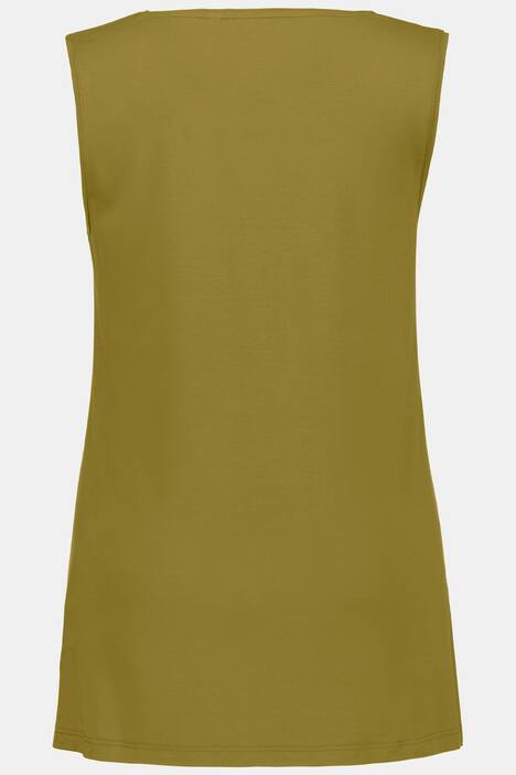 Essential Rayon Round Neck Slinky Stretch Knit Tank