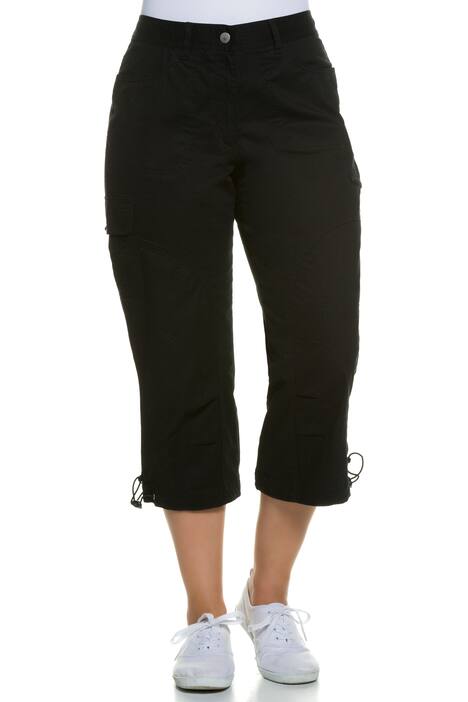 Seamed Cargo Pocket Crop Stretch Pants