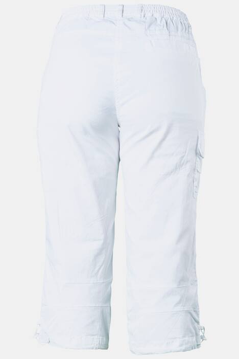 Seamed Cargo Pocket Crop Stretch Pants