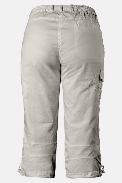 Seamed Cargo Pocket Crop Stretch Pants