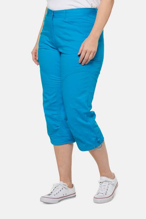 Seamed Cargo Pocket Crop Stretch Pants