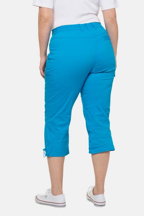Seamed Cargo Pocket Crop Stretch Pants