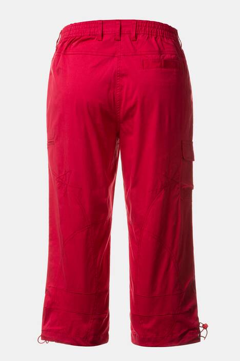 Seamed Cargo Pocket Crop Stretch Pants