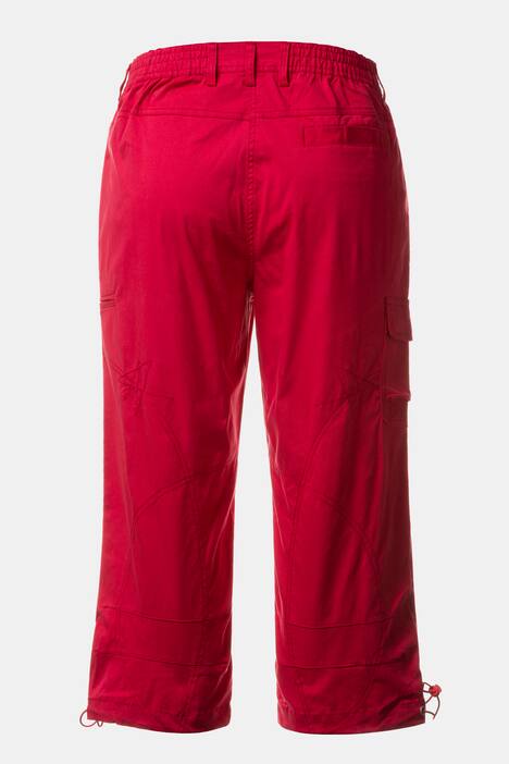 Seamed Cargo Pocket Crop Stretch Pants