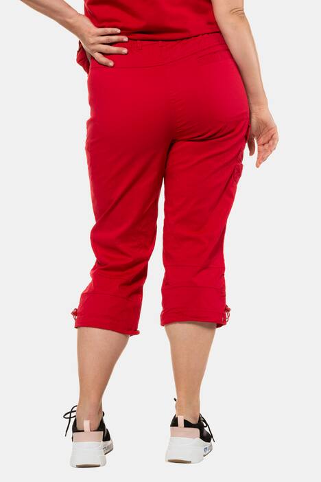 Seamed Cargo Pocket Crop Stretch Pants
