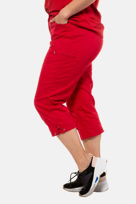 Seamed Cargo Pocket Crop Stretch Pants