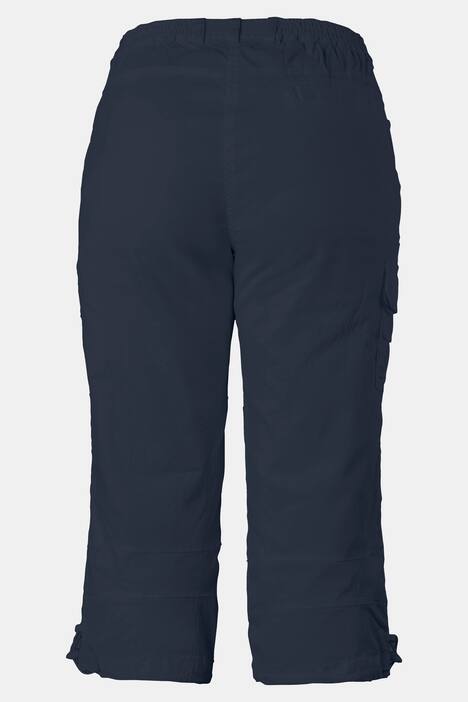 Seamed Cargo Pocket Crop Stretch Pants