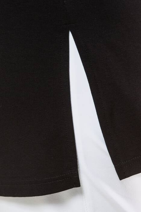 T-Shirt, Seitenschlitze, Rundhals, Elasthan, selection