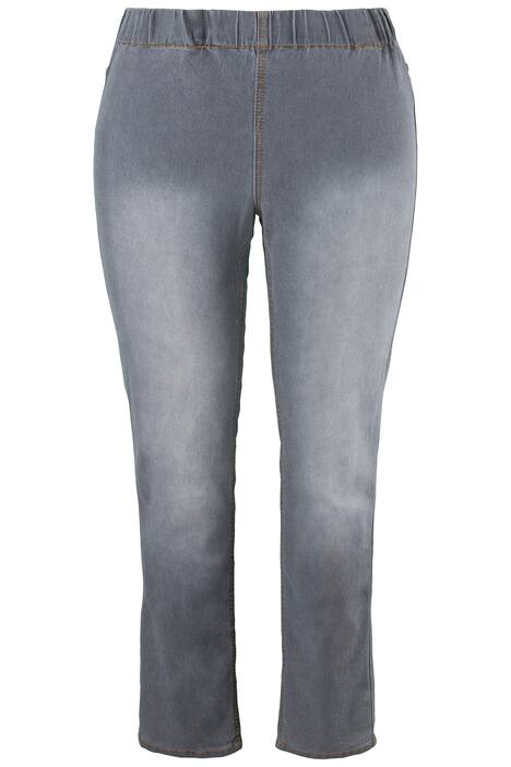 jegging in denimlook, elastische band rondom