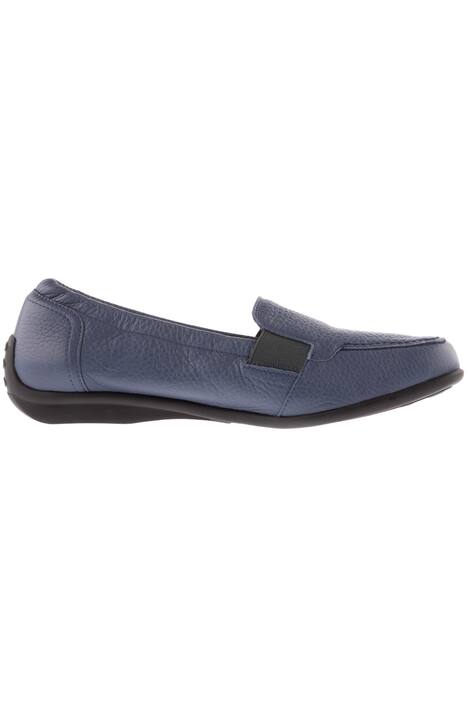 Mocassins, stretch inzetten, wisselbaar voetbed, wijdte H
