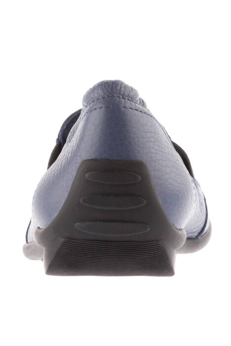Mocassins, stretch inzetten, wisselbaar voetbed, wijdte H