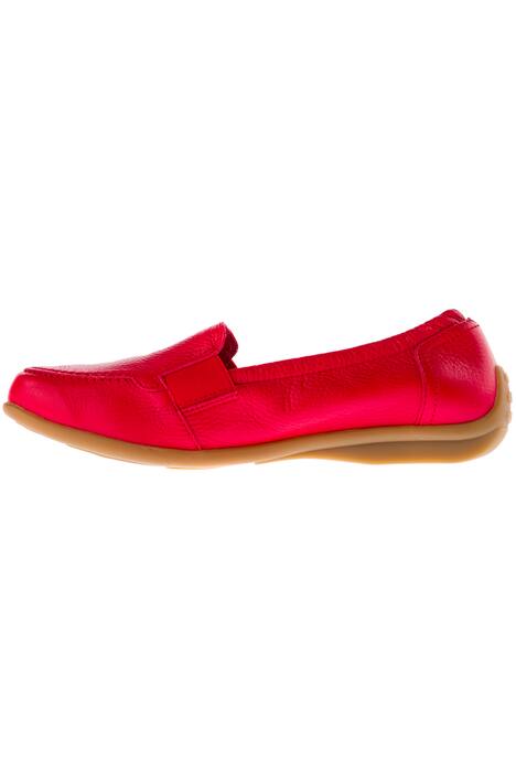 Mocassins, stretch inzetten, wisselbaar voetbed, wijdte H