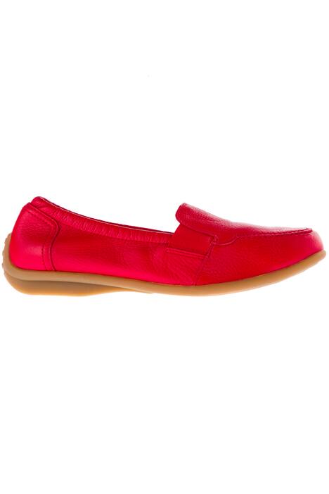 Mocassins, stretch inzetten, wisselbaar voetbed, wijdte H