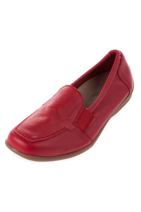 Mocassins, stretch inzetten, wisselbaar voetbed, wijdte H