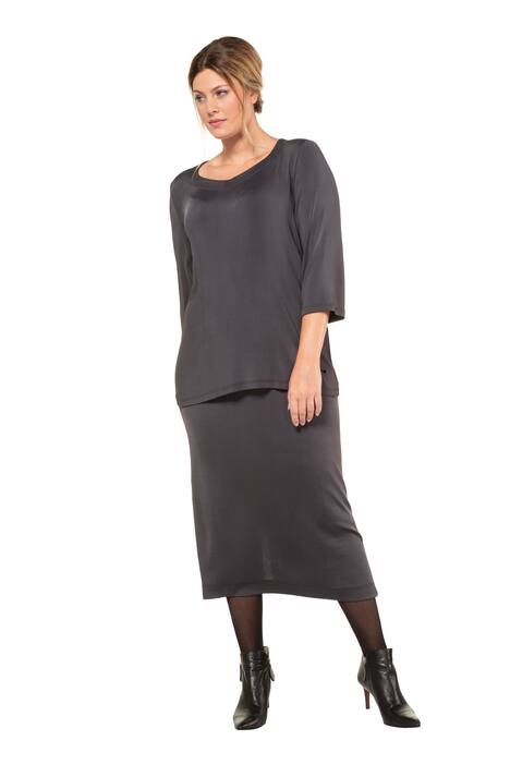 Slinky rok, smal silhouet, elatische band, loopsplit
