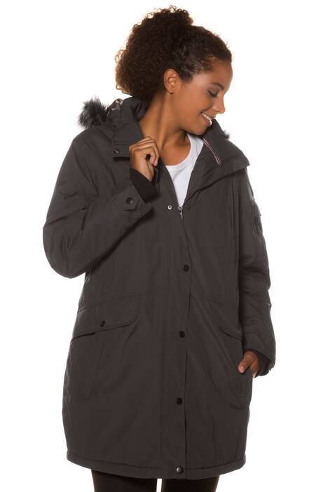 Parka, Kapuze, Kunstpelz abnehmbar, wasserdicht
