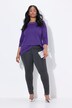 Pantalon Sienna en point de Rome, coupe près du corps et taille élastique