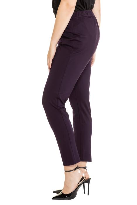 Broek, smalle pijpen, elastische band rondom