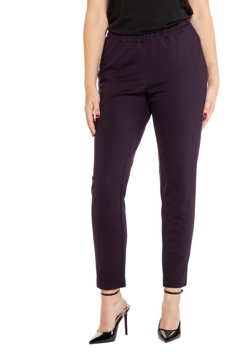 Broek, smalle pijpen, elastische band rondom