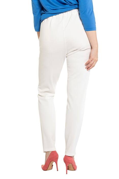 Broek, smalle pijpen, elastische band rondom