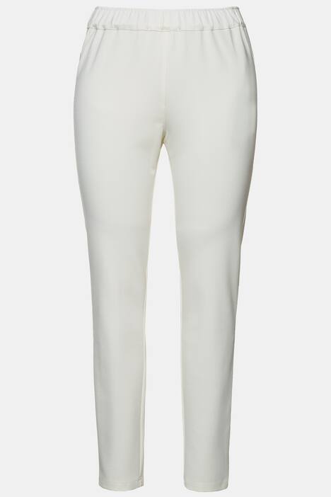 Broek, smalle pijpen, elastische band rondom