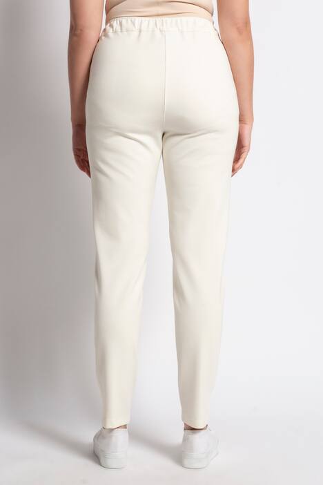 Broek, smalle pijpen, elastische band rondom