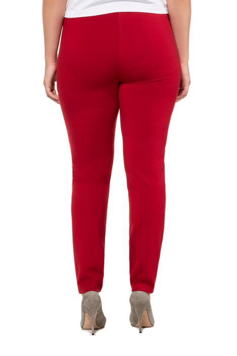 Broek, smalle pijpen, elastische band rondom