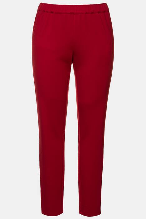 Broek, smalle pijpen, elastische band rondom