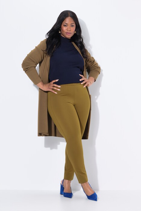Punto-Hose Sienna, schmales Bein, Elastikbund