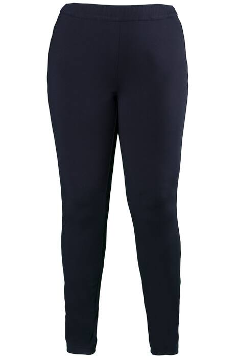 Broek, smalle pijpen, elastische band rondom