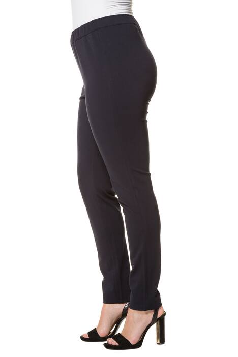 Broek, smalle pijpen, elastische band rondom