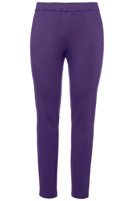 Broek, smalle pijpen, elastische band rondom