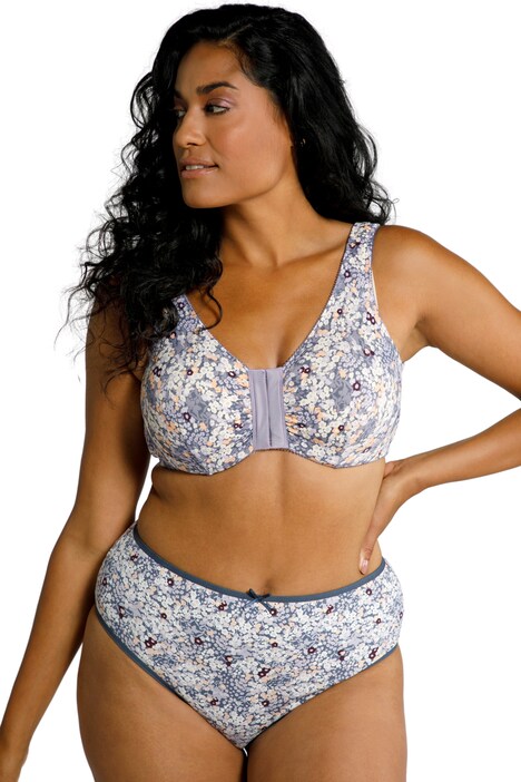 Bustier, přední zapínání, košíčky C/D, E/F