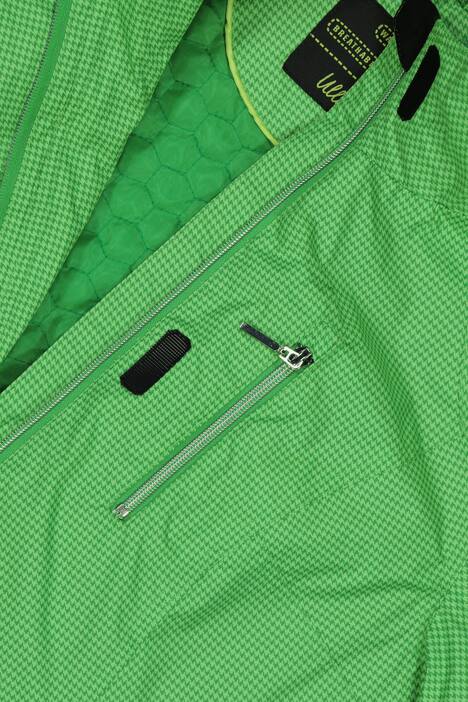 Funktionsjacke, Pepitamuster, 2-Wege-Reißverschluss