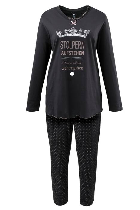 Keep Going German Wording Cotton Pajama Set