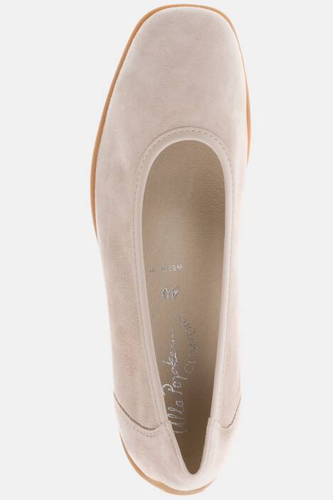 Ballerinas, Veloursleder, rutschfeste Sohle, Weite H