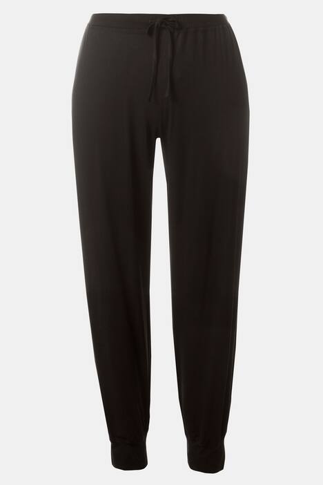 Drawstring Stretch Knit Elastic Waist Ribbed Hem Joggers