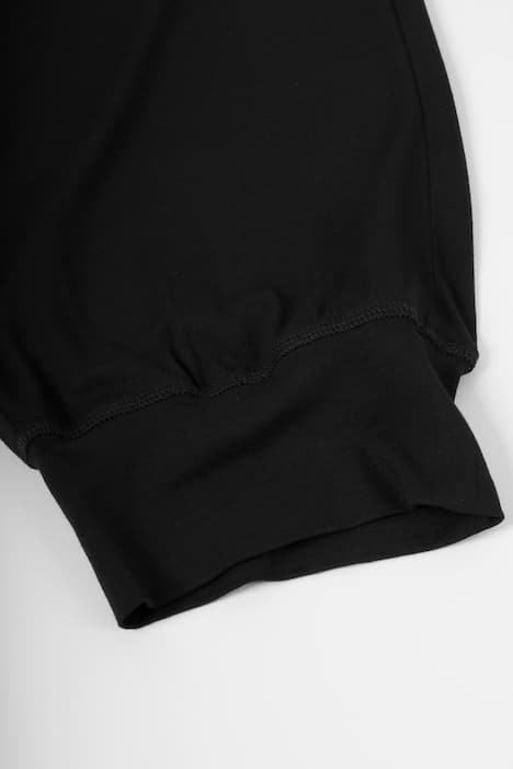 Drawstring Stretch Knit Elastic Waist Ribbed Hem Joggers